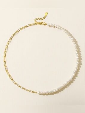 The Rhoni paper clip pearl chain